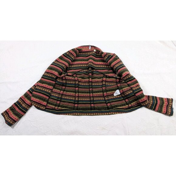 IISLI Jacket Blazer Women's Size 4  100% Wool  Nordic style x long sleeve - Picture 4 of 16